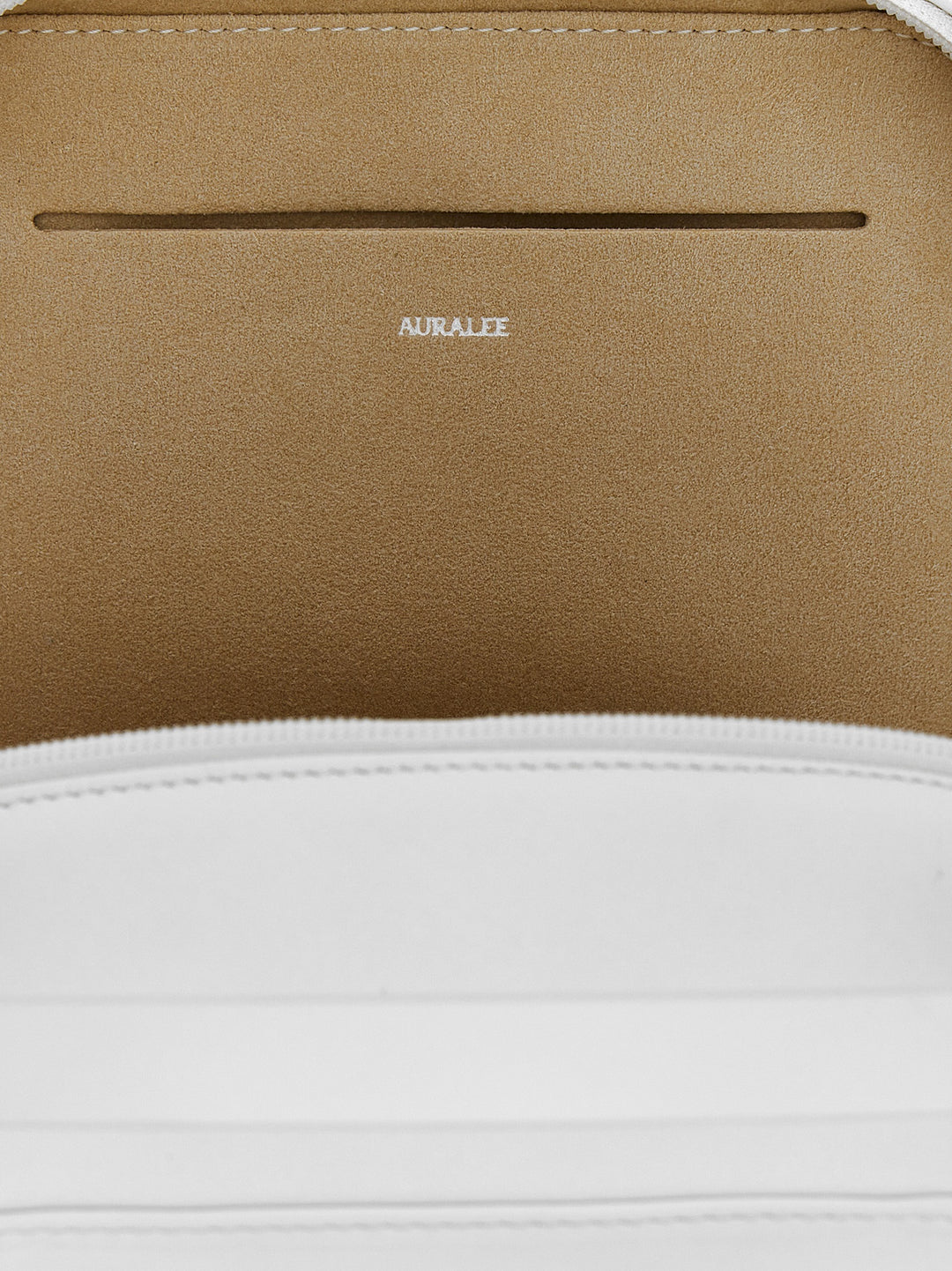 Auralee Leather Small Travel Case Hand Bags - White | 8467465be4c02658da2391377a5396bca3062c56