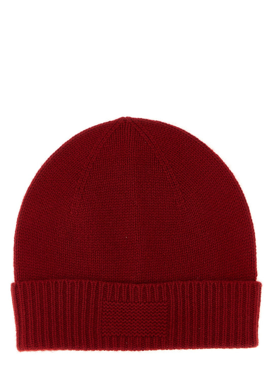Rib Cuff Hats Red