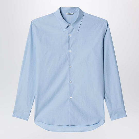Light Blue Slim-Fit Cotton Twill Shirt