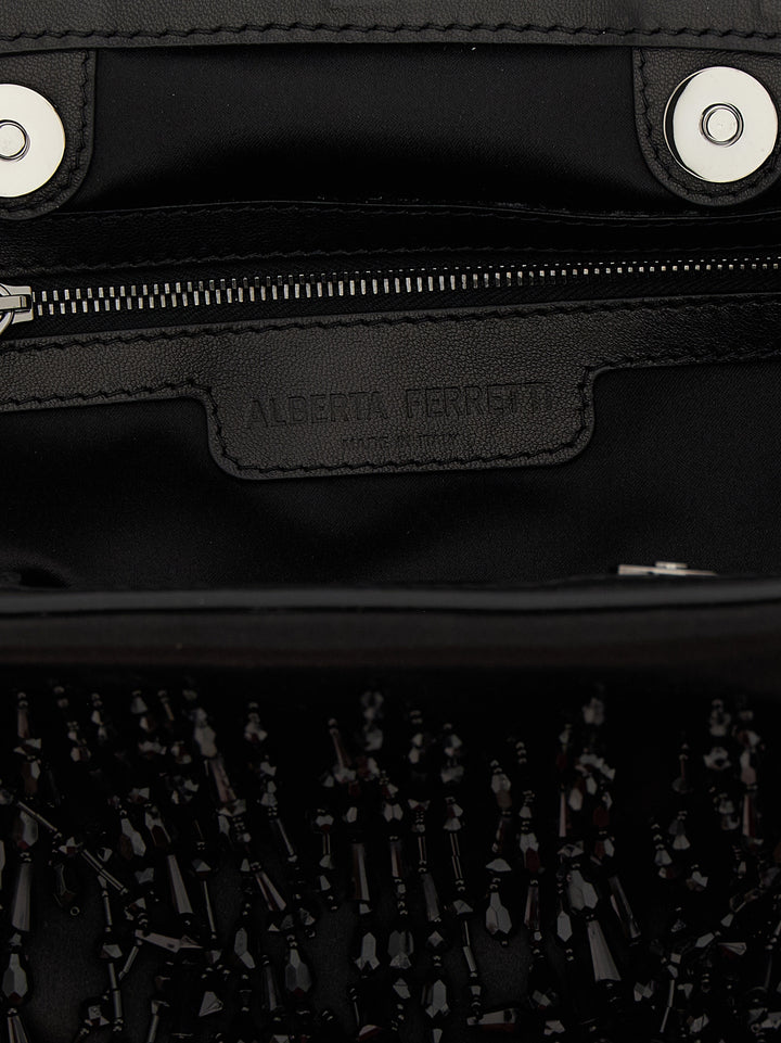 Alberta Ferretti Satin Clutch - Black | 05a5a17ba524a82c65330c3f8ef8873a388a474c