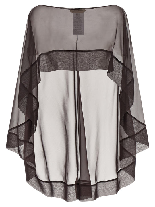 Chiffon Scarf Scarves And Foulards Brown