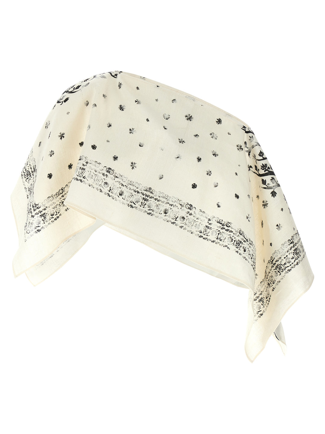 Alberta Ferretti Hood Top Tops - White/Black | 69326b394a128f91c4270a124de75614f3e483d0