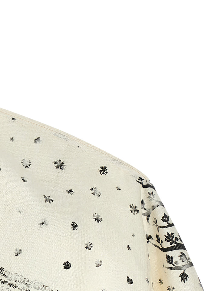 Alberta Ferretti Hood Top Tops - White/Black | a606ac42a40e26c9a7350beca828b117639cb450