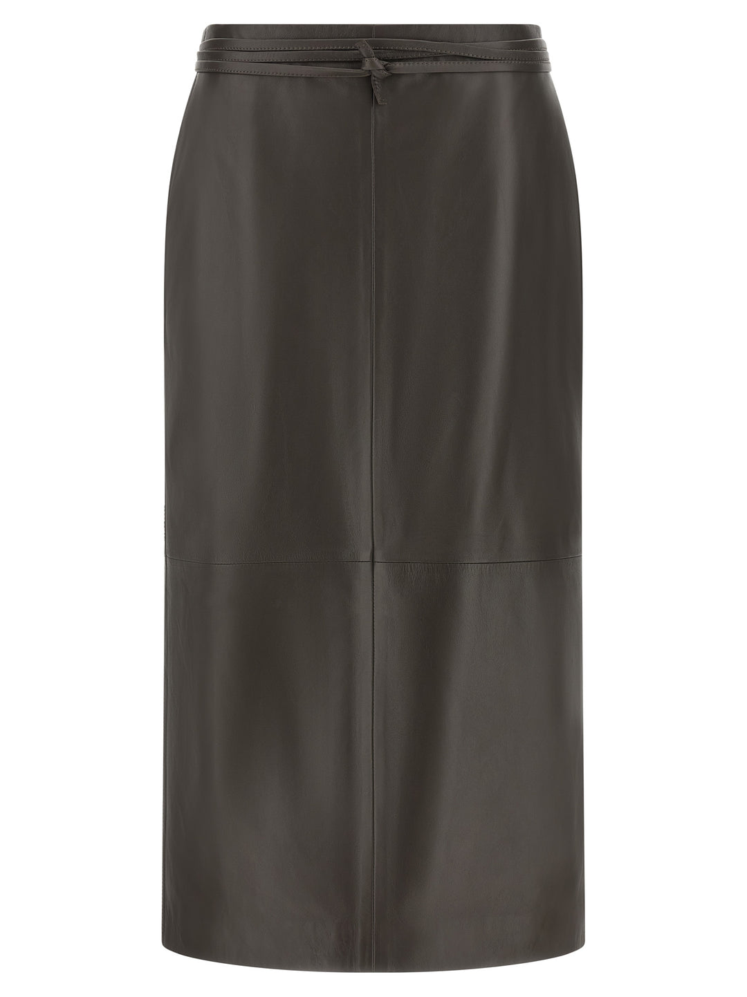 Alberta Ferretti Leather Skirt Skirts - Brown | 77eac97390785ccbf3aba3abe554e79d762139e6