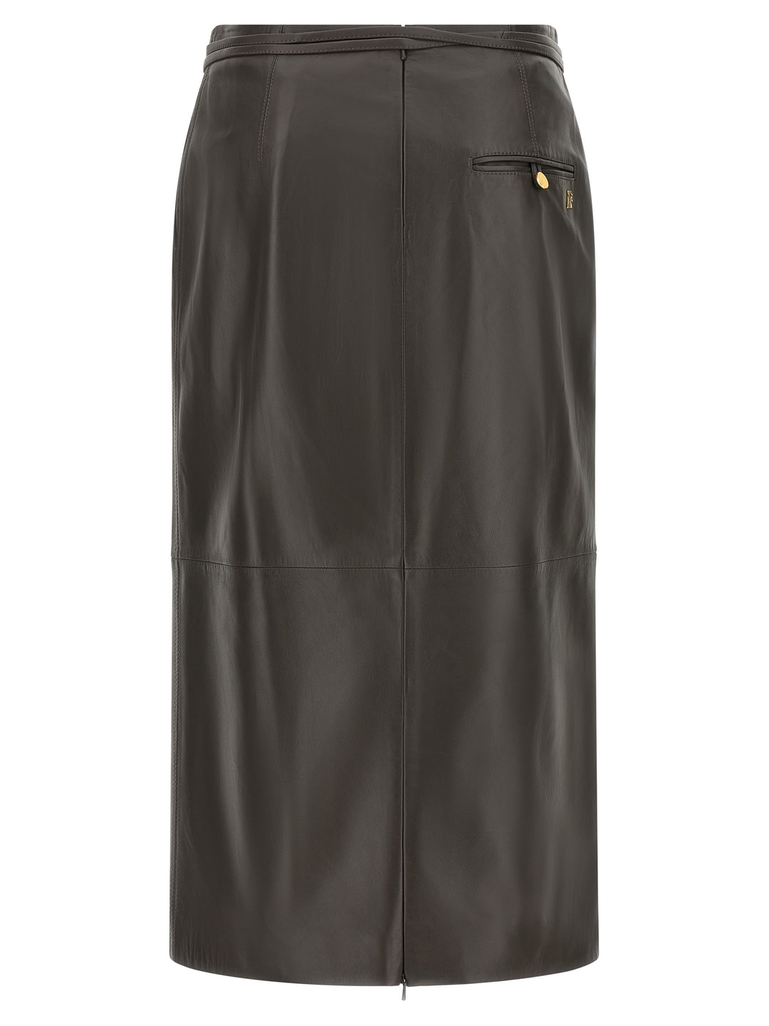 Alberta Ferretti Leather Skirt Skirts - Brown | fe67aec18de29dfbb16b0657ccfcf72739f459f2