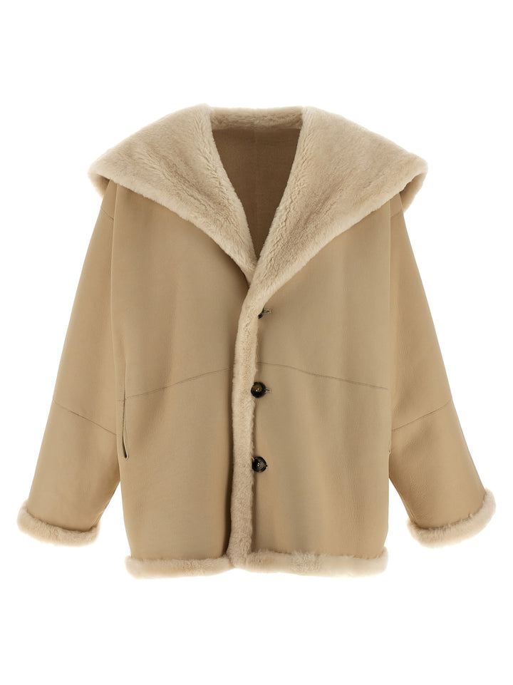 Alberta Ferretti Reversible Sheepskin Fur - Beige | 5f1b5d6d30b84fded6a5b1e69614c2f834229d34