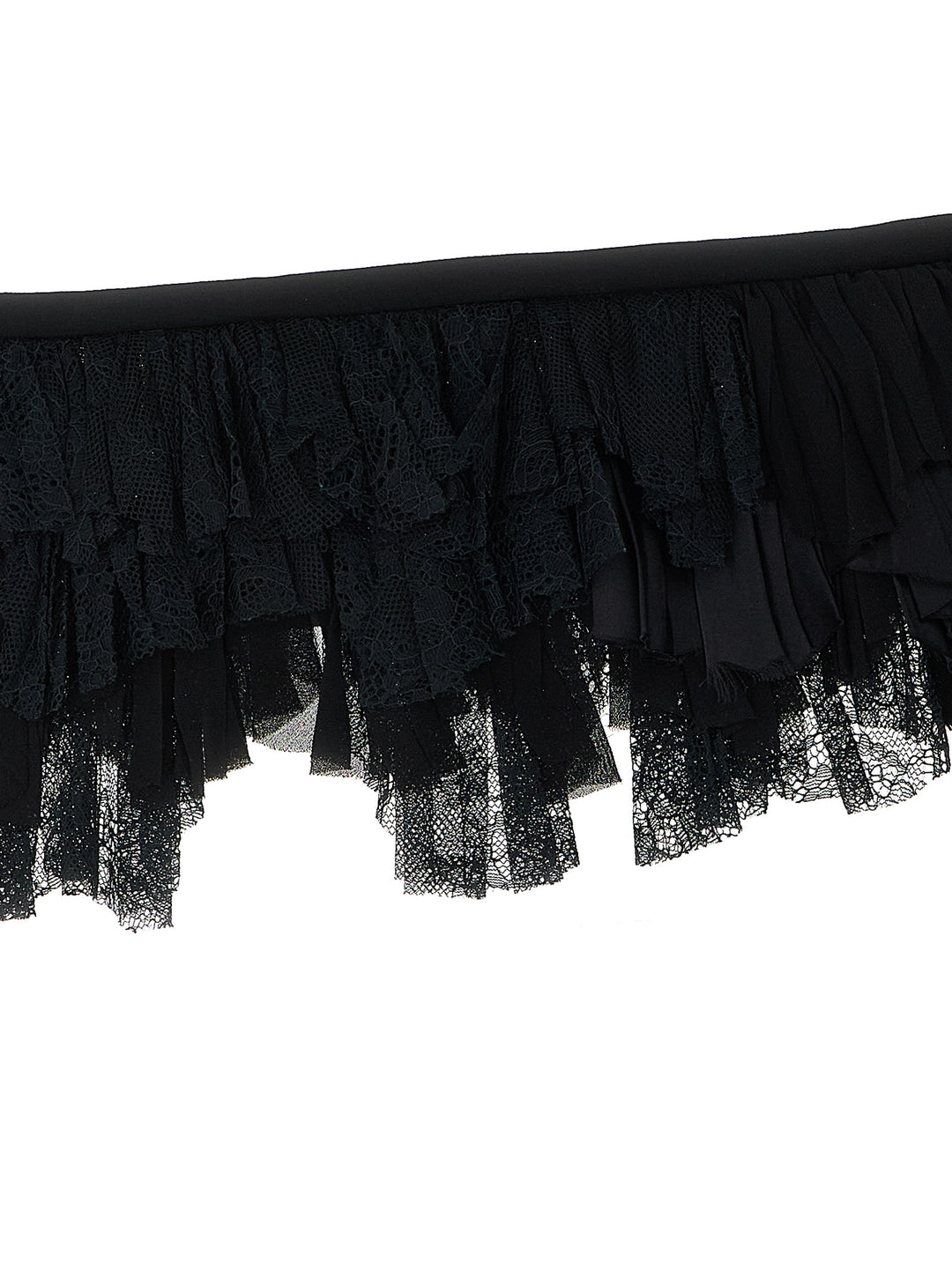 Alberta Ferretti Georgette Collar Scarves and Foulards - Black | c19088a788a40fc721513af8c1d613c015d59154