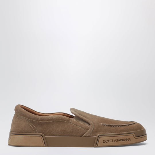 Portofino Yacht Suede Slip-On Sneakers In Cognac