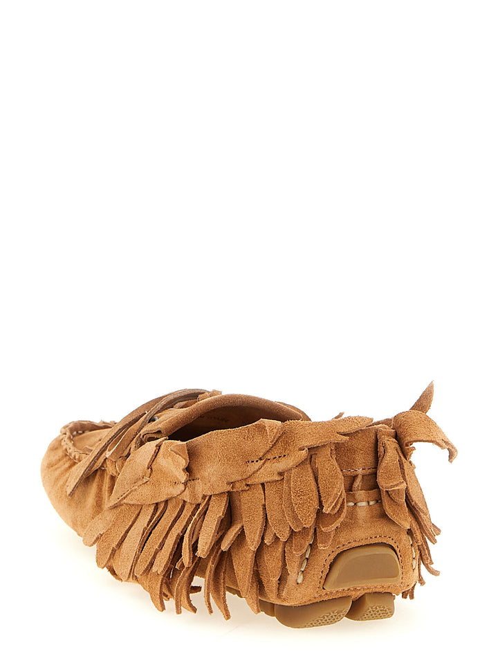 Alberta Ferretti Suede Loafers - Brown | 1246248744ffb252c6dde74f31c22699cb912bbf