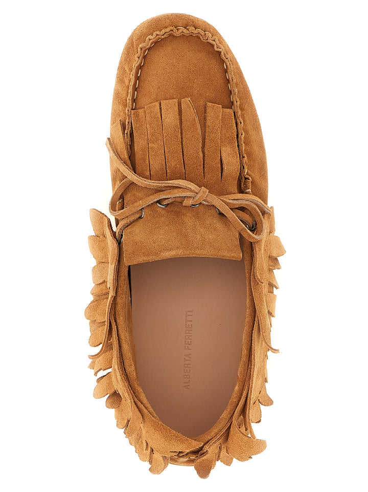 Alberta Ferretti Suede Loafers - Brown | 8980ab8c17f0845c3caab348dc2fa2892298fbb4