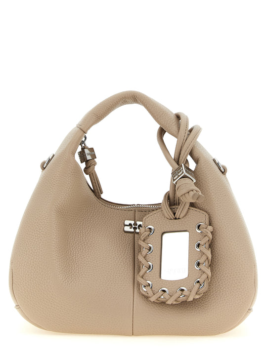 Mini Hobo Hand Bags Beige
