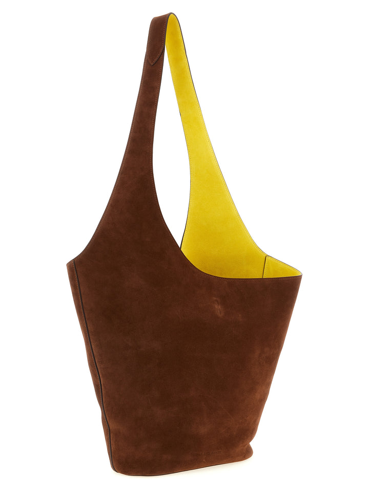 Alberta Ferretti Suede Shoulder Bag Shoulder Bags - Brown | 81abf2bf0ef0a048a301bd55576fcf2eda578e93