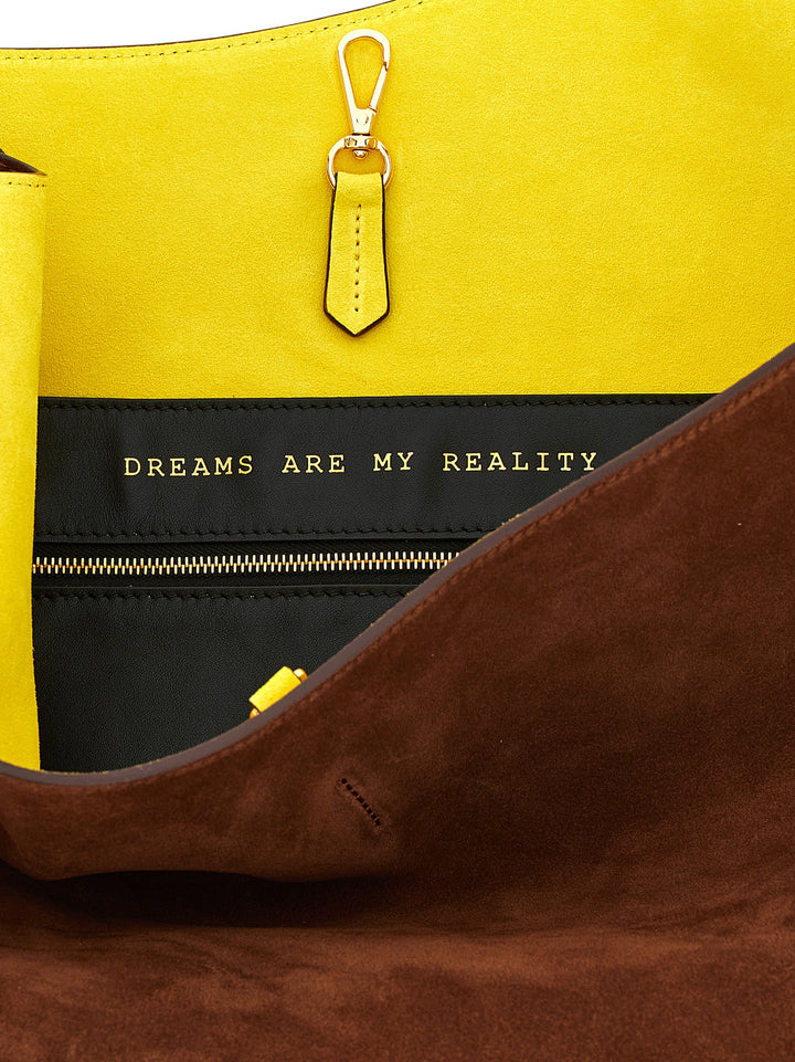 Alberta Ferretti Suede Shoulder Bag Shoulder Bags - Brown | 13e71cb578fc4b13f815823d44ec7de8ee7dfbf3