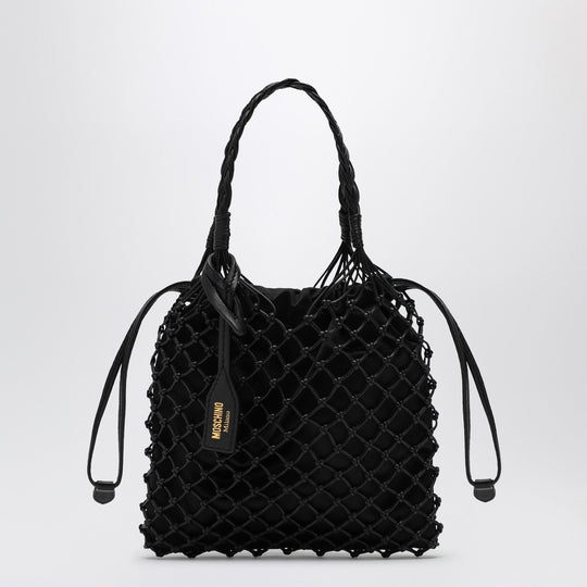 Basket Net Black Nappa Bag