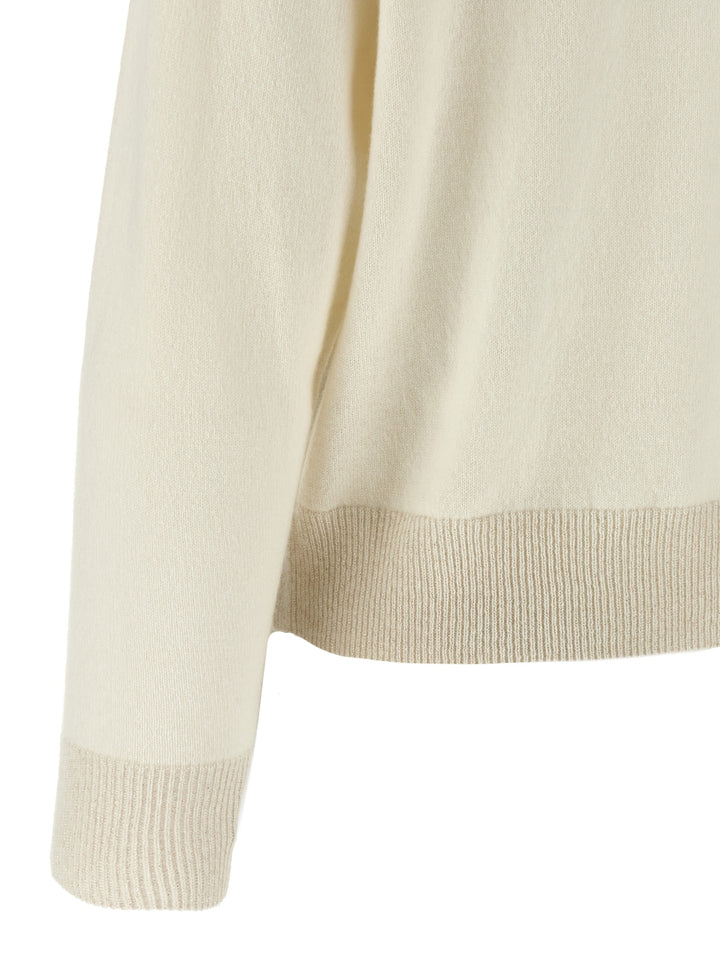 Peserico Lurex Details Turtleneck Sweater Sweaters and Cardigans - White | 0fe1673c4ee6c7e454e5cdcd752437ef2b8ce422