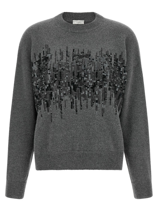 Sequin Sweater Sweaters And Cardigans Gray