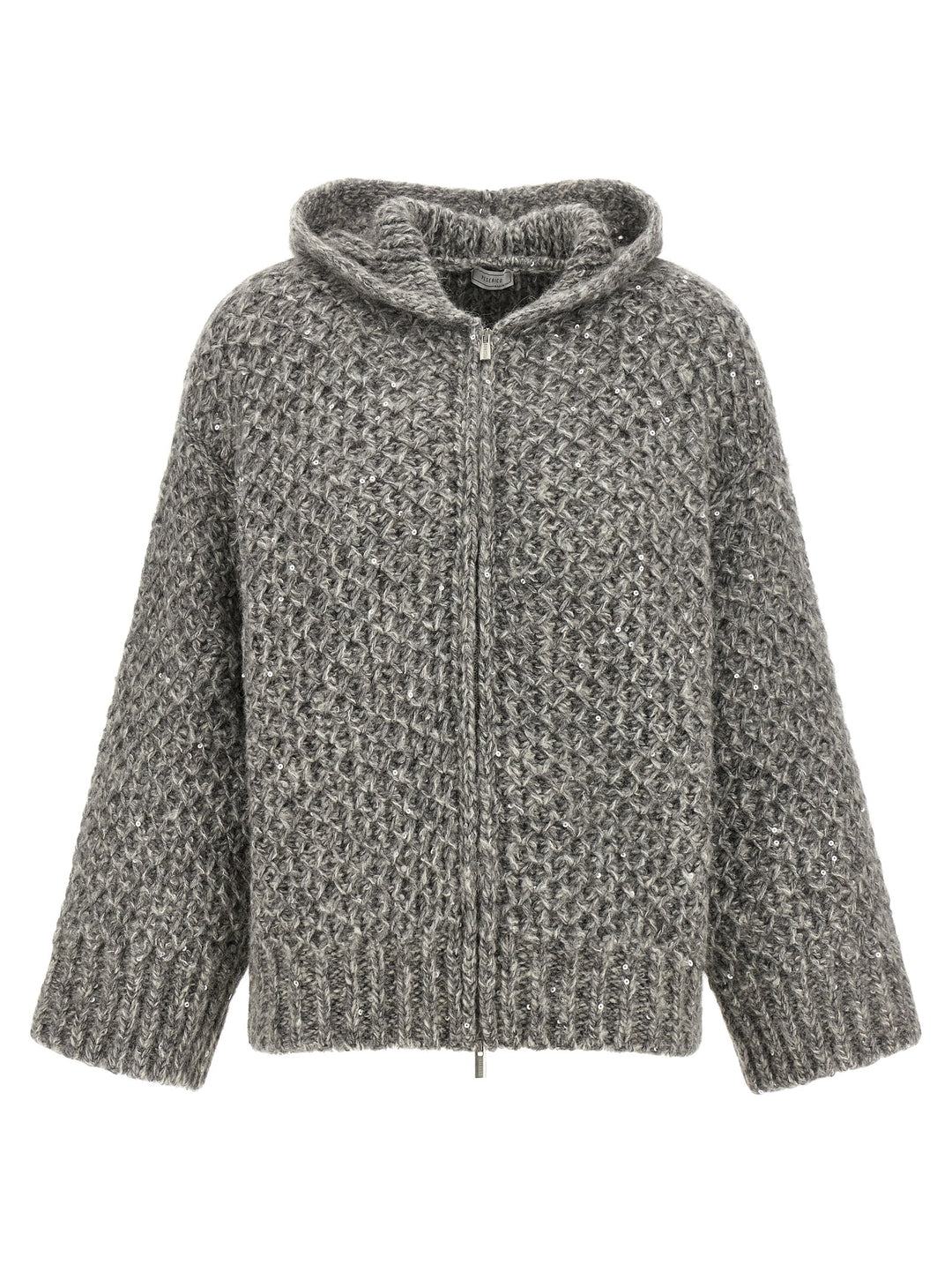Peserico Zipped Hooded Cardigan Sweaters and Cardigans - Gray | aff90ed0fbc5f3d074b566f39b4fde4e1b45789c