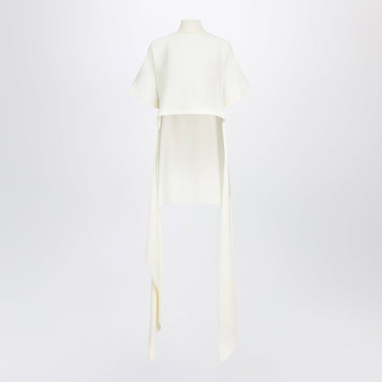 Asymmetric Top In Cream Viscose Cady