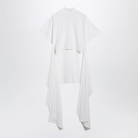 Asymmetric Cotton Jersey T-Shirt In White