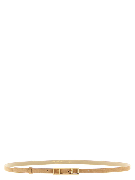 Suede Belt Belts Beige