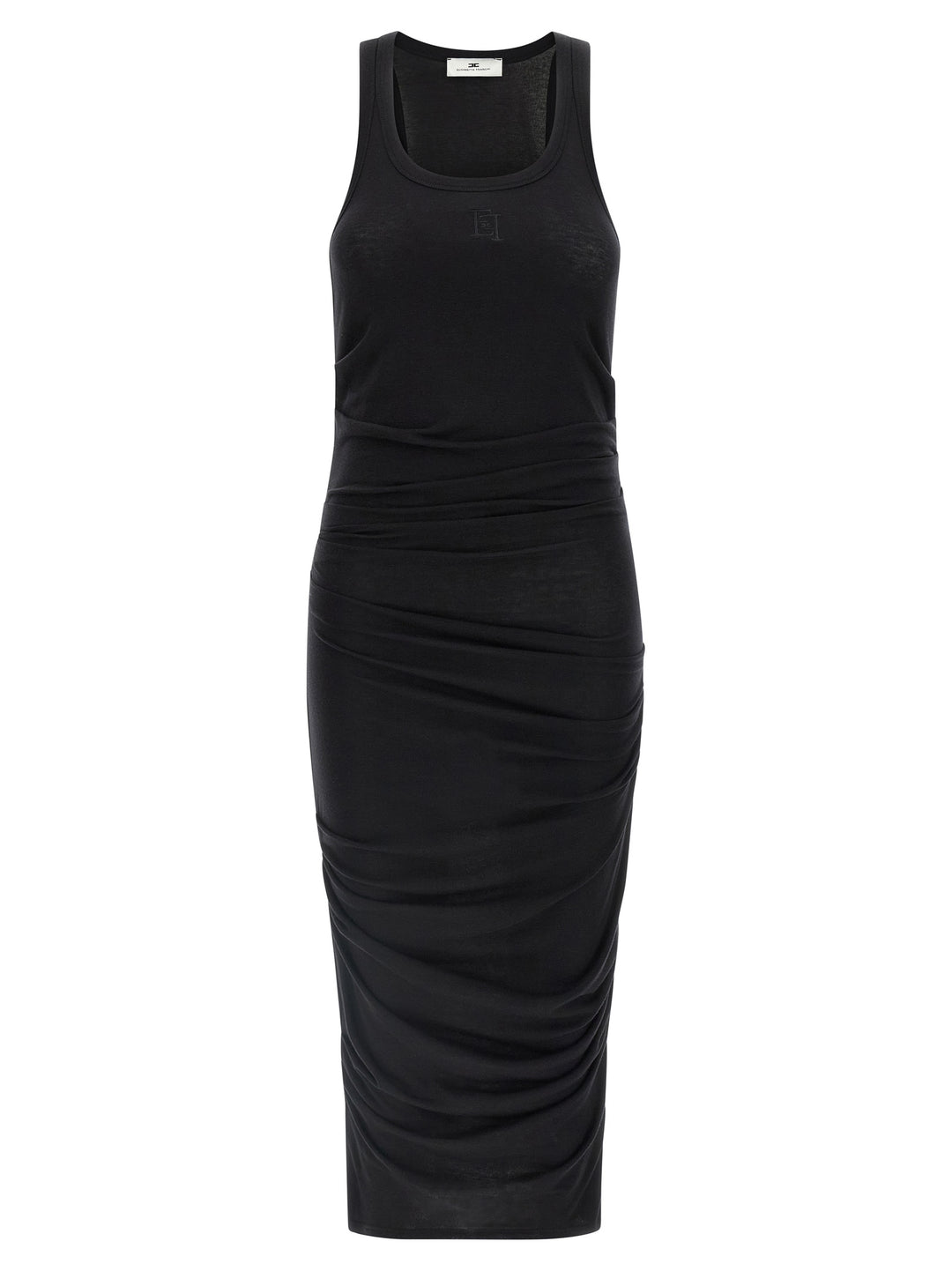 Elisabetta Franchi Logo Embroidery Dress Dresses - Black | 3d42cb7ecf12f7dd1ba7bd71c9694b87945cb4cd