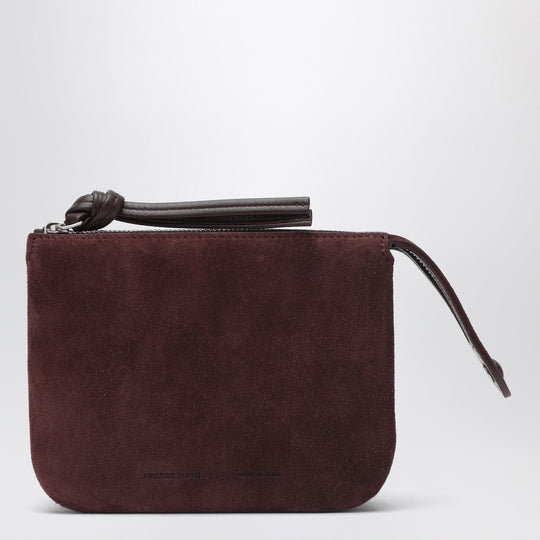 Pocket Gig In Oxblood Suede Leather
