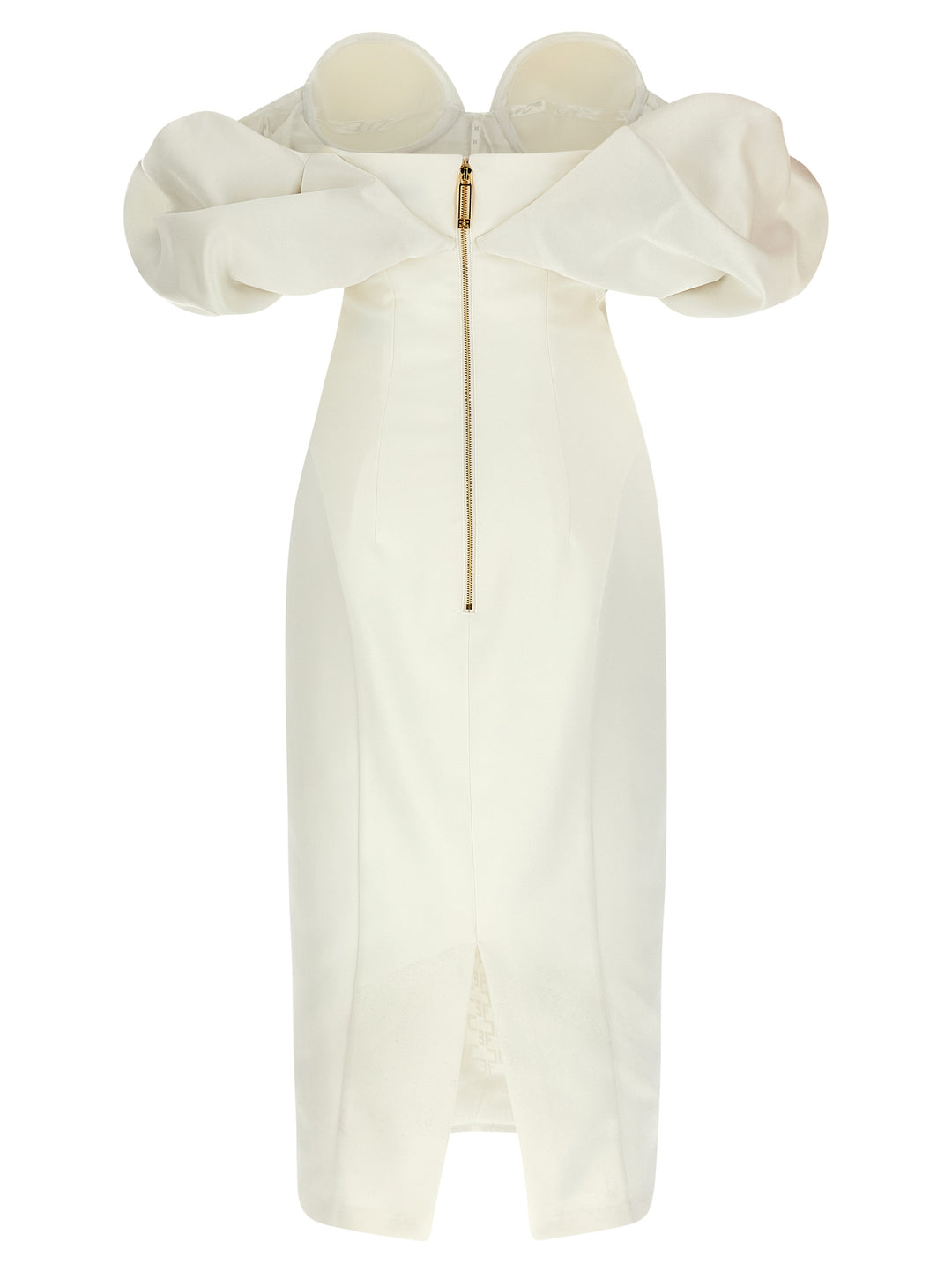 Elisabetta Franchi Off-The-Shoulder Dress Dresses - White | 762a169805412c0362793aaf41eb410096c3765e