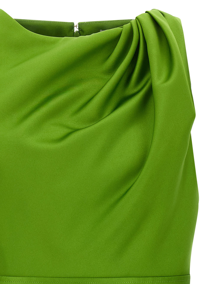 Elisabetta Franchi Duchesse Dress Dresses - Green | a96218b9474011cf7d840acf8407e6e855c1439f