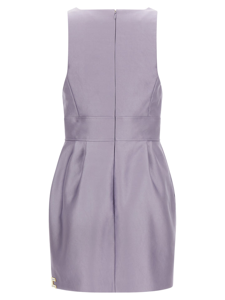 Elisabetta Franchi Duchesse Dress Dresses - Purple | 0e237f1d68233ee280c3a397f663bed93b7d966f