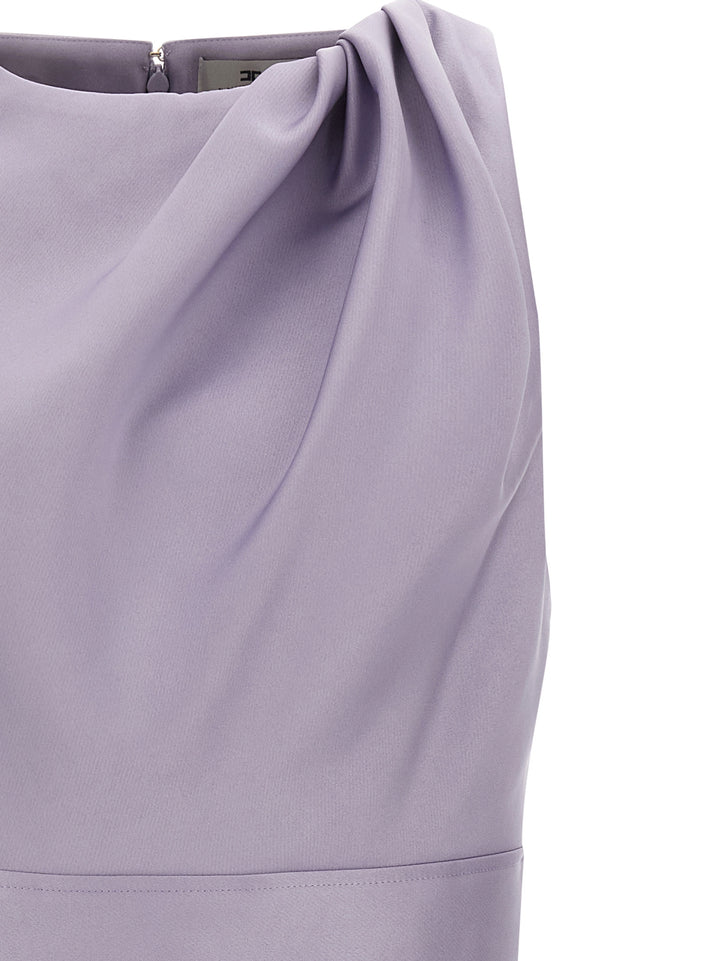 Elisabetta Franchi Duchesse Dress Dresses - Purple | c9e9b1fa4bb08f1034edace2c7695a29ebb8b8ee