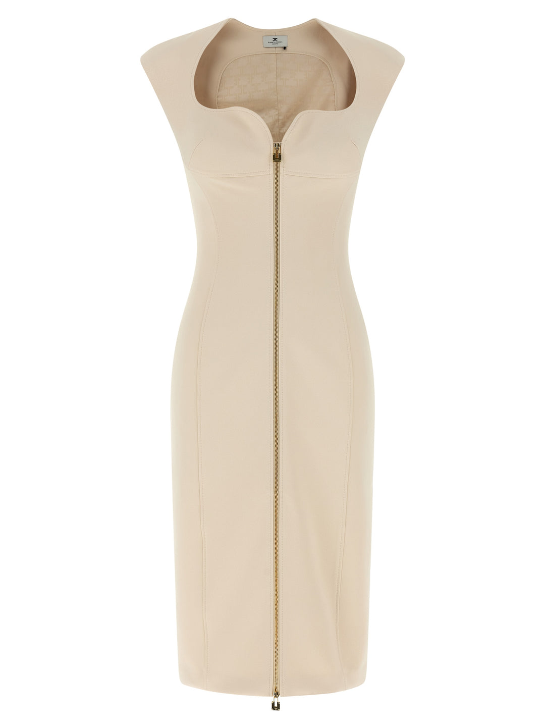 Elisabetta Franchi Heart-Shaped Neckline Dress Dresses - Beige | 127efed50f9038d25886c54fffb4866c8c133d30