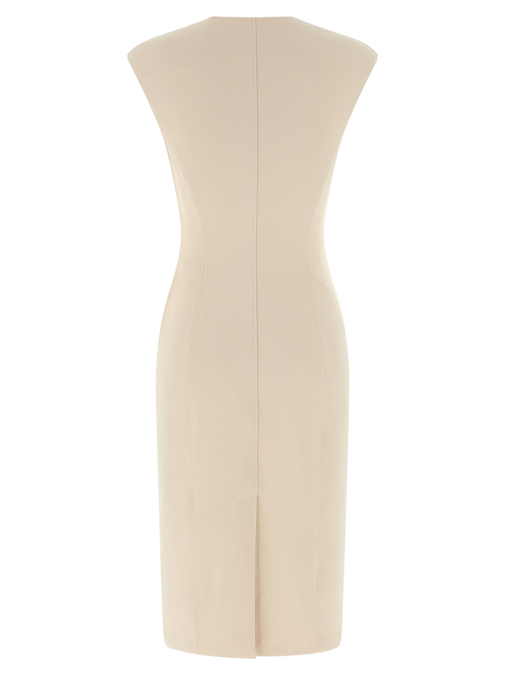 Elisabetta Franchi Heart-Shaped Neckline Dress Dresses - Beige | a137f5cac60b4b39e63771c3d03884606fbf2d76