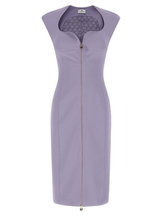 Heart-Shaped Neckline Dress Dresses Purple