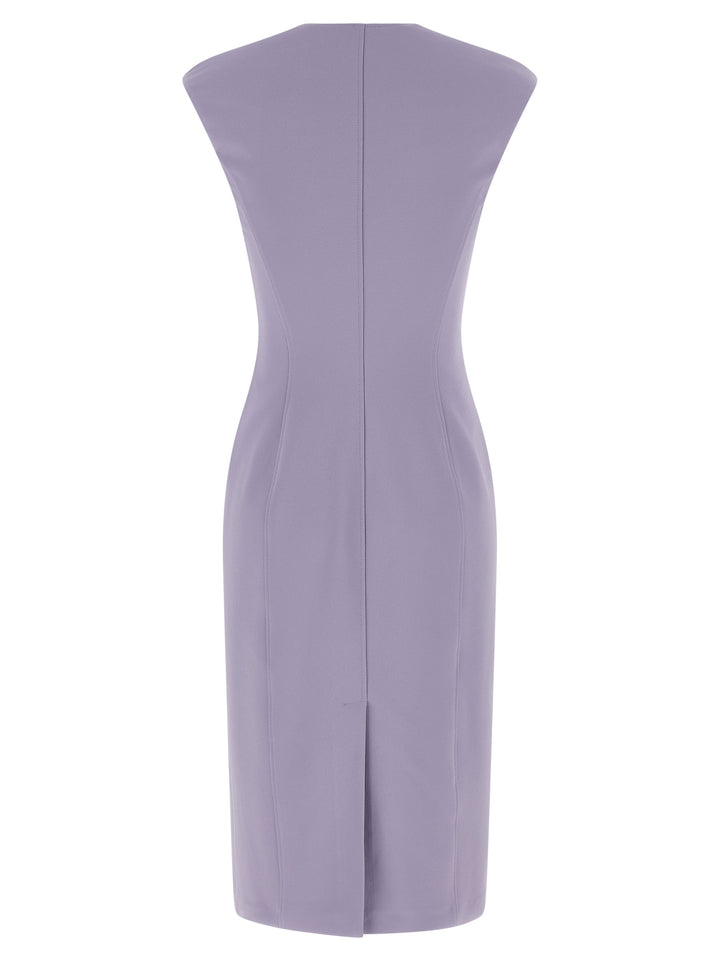 Elisabetta Franchi Heart-Shaped Neckline Dress Dresses - Purple | 2963018b70d76857d68d23109e1c837a953e44fa
