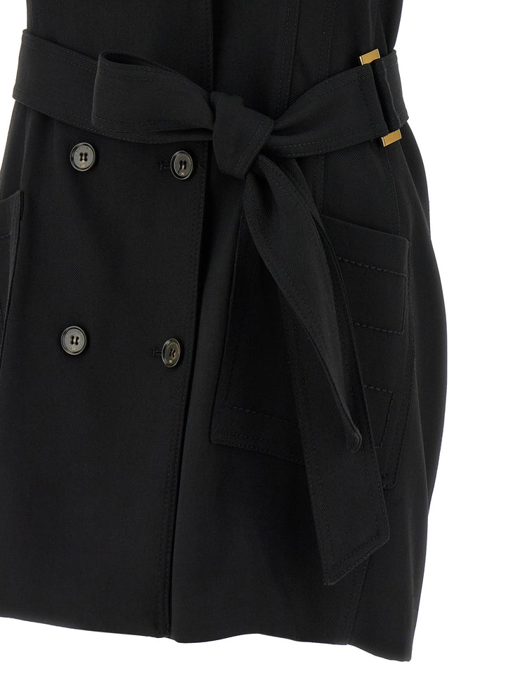 Elisabetta Franchi Vest Dress Dresses - Black | 3ba049fff88f2d9e6ac8d059c418436b339fb599