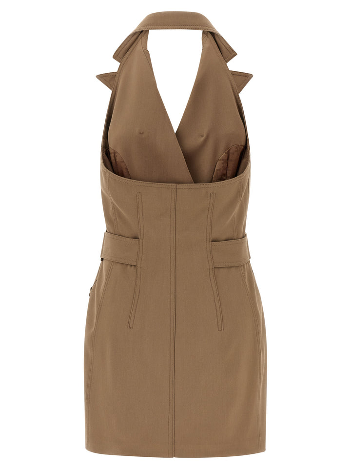 Elisabetta Franchi Vest Dress Dresses - Beige | b4315143977acb98caa5f48b3cbdbcd753a3d43c