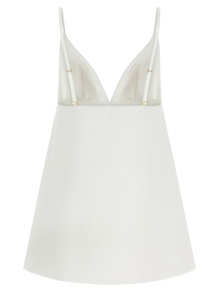 Elisabetta Franchi Duchesse Dress Dresses - White | 04661cb5631ab550c57f4124addcb78edc6d5944