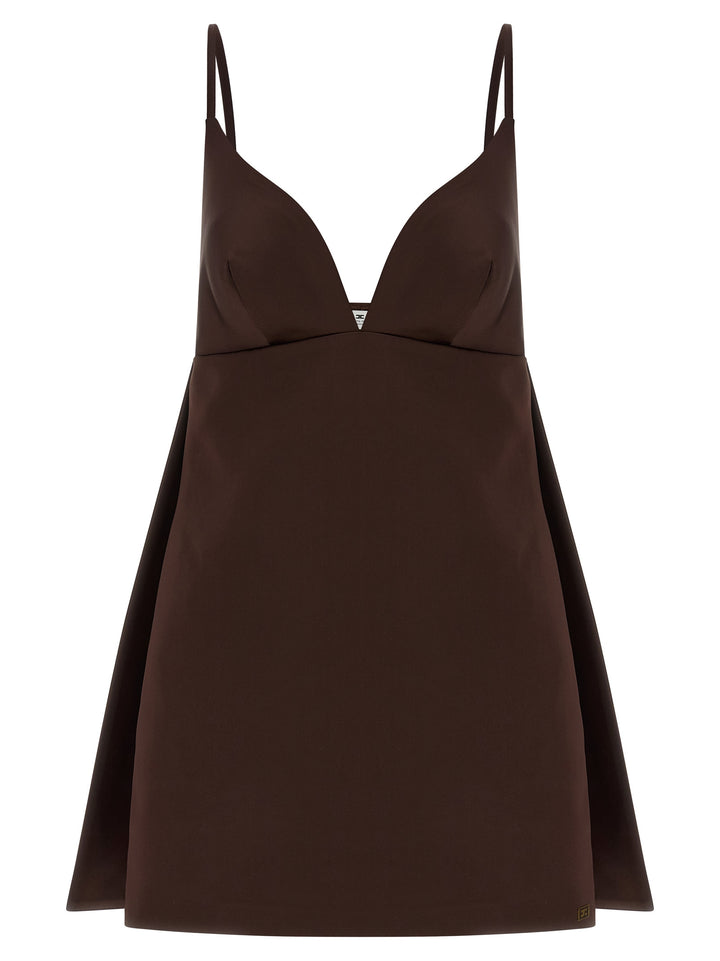 Elisabetta Franchi Duchesse Dress Dresses - Brown | dc59c81241a6965b0aa1123525b92a52dd194ccf
