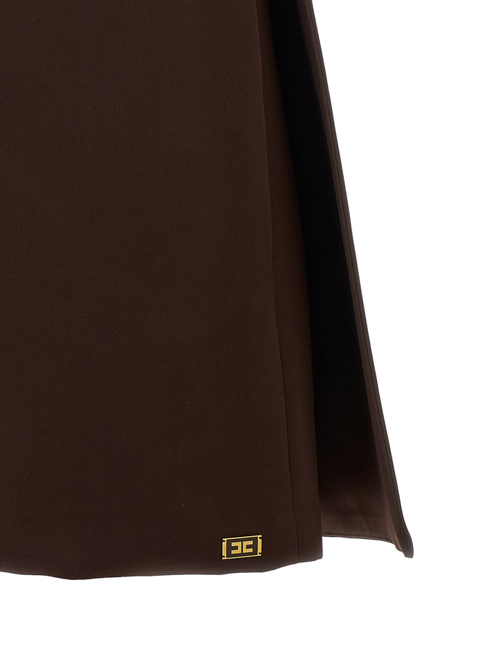 Elisabetta Franchi Duchesse Dress Dresses - Brown | c675cf0a5e133c764baee6037a9c29a2f0549249