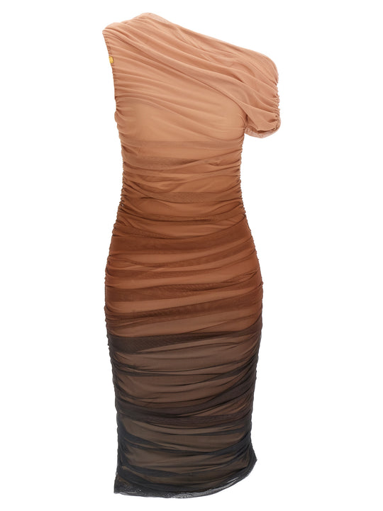 DéGradé Tulle Dress Dresses Brown