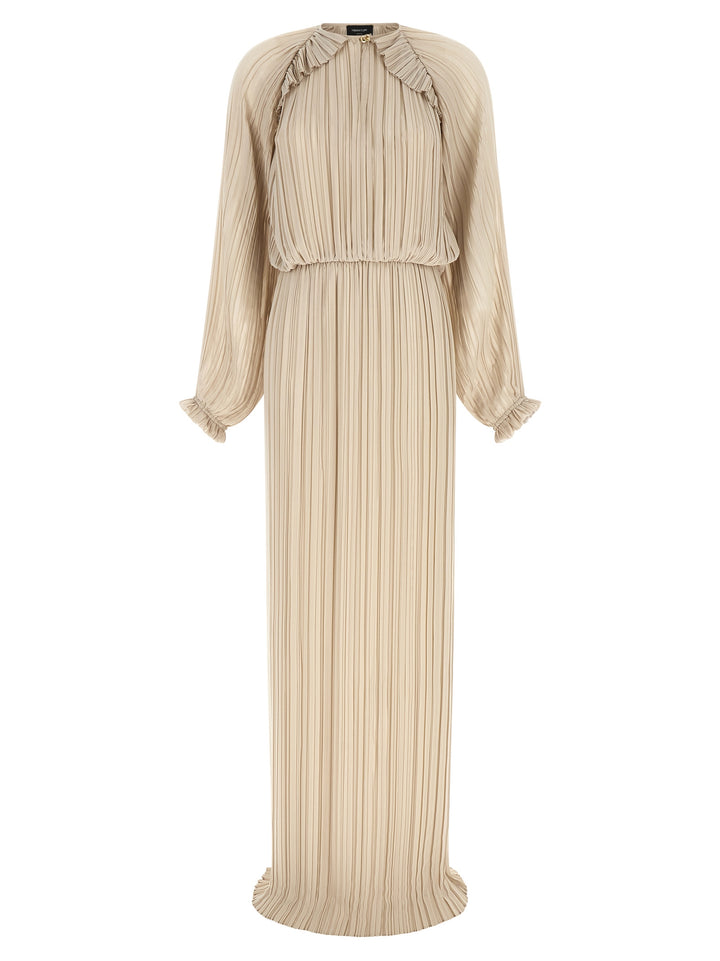 Fabiana Filippi Long Pleated Dress Dresses - Beige | 5bc0f16df461a1c0a7da9e7246ff0783685836e0