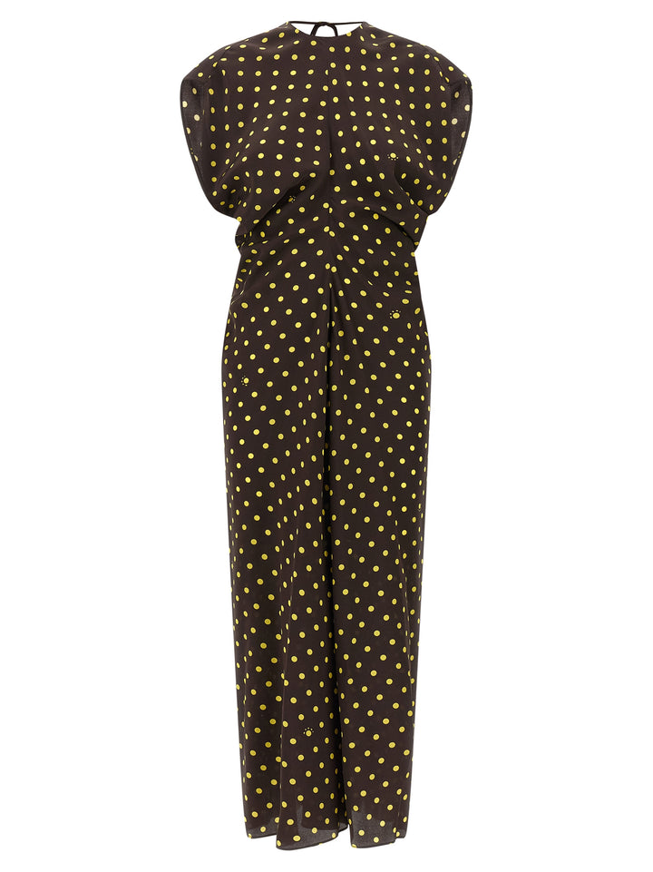 Marni Polka Rhythm Dress Dresses - Brown | 496cbc34bf657c172dbee817c798fd1167dc356d