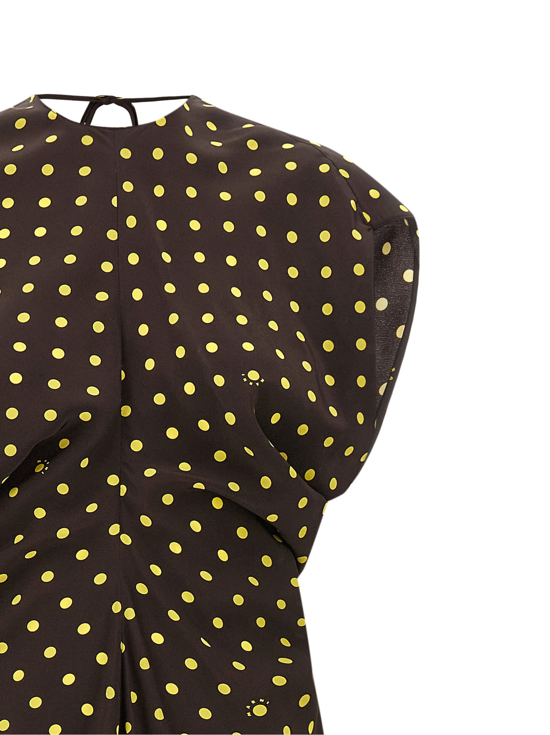 Marni Polka Rhythm Dress Dresses - Brown | 317f5eef094f6973cee67fa8b2fb03399ed1cddd