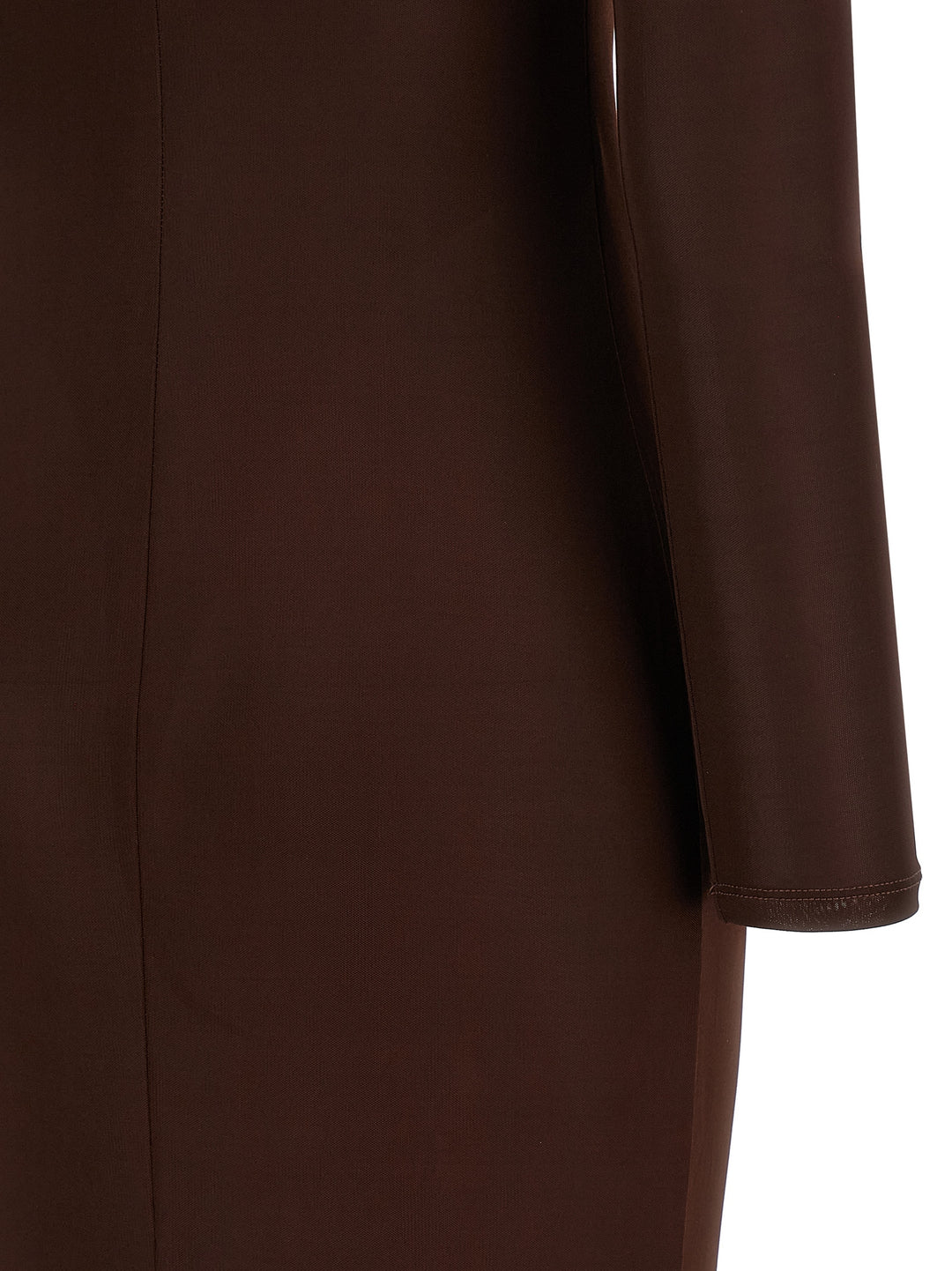 Elisabetta Franchi Chain Dress Dresses - Brown | 8b2f67c2d2f665394b68ecbfd862d27fae9efa41