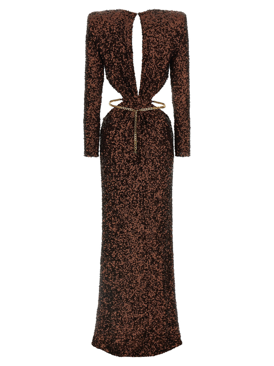 Elisabetta Franchi Red Carpet Dresses - Brown | 60b39945f0ff760c987e28d326452ecc09405e90