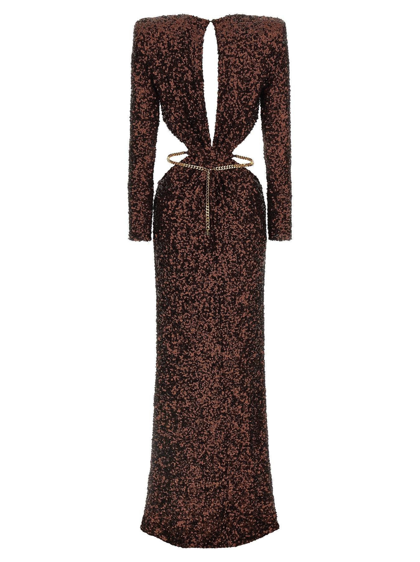 Elisabetta Franchi Red Carpet Dresses - Brown | 60b39945f0ff760c987e28d326452ecc09405e90