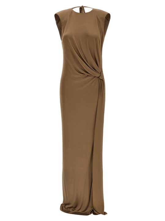 Red Carpet Dresses Beige