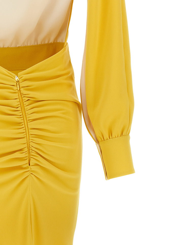 Elisabetta Franchi Red Carpet Dresses - Yellow | b5a7da1ac1cf3e18d6814587961d846f69d0d2c8