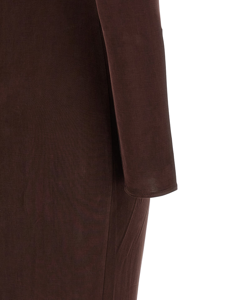 Elisabetta Franchi Red Carpet Dresses - Brown | d9d79faf667e38a1140b10b54782491dc3ee2143