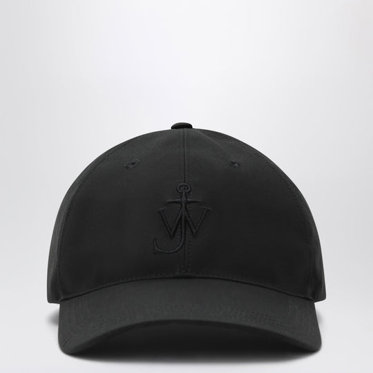 Black Waxed Cotton Baseball Cap